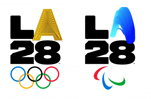 לוגואים עם א מתחלף לוס אנגלס 2028