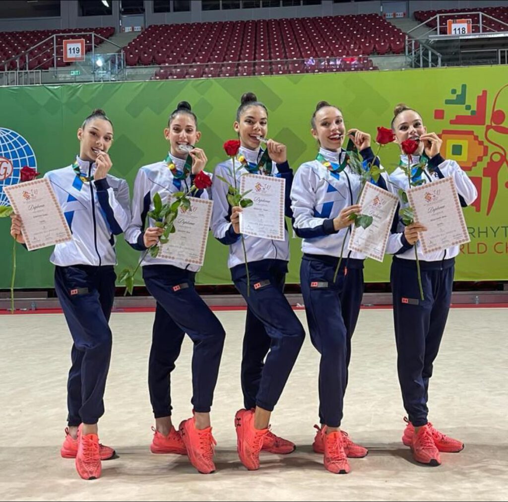 מדליית כסף לנבחרת ישראל בהתעמלות אומנותית באליפות העולם בסופיה 2022